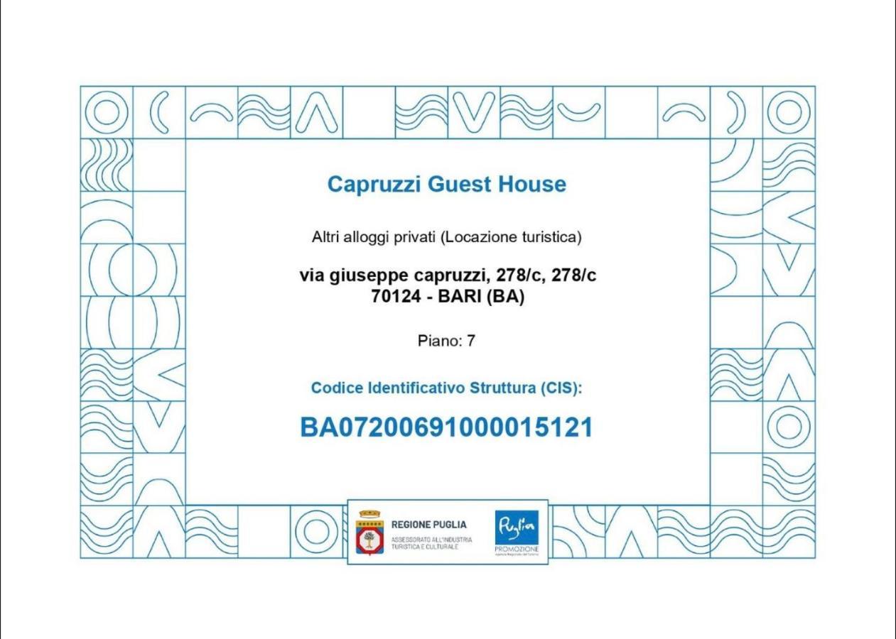 Capruzzi Guest House Bari Bagian luar foto